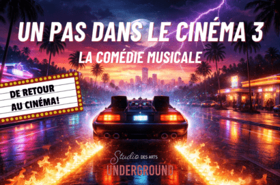 Un pas dans le cinéma 3; De retour au cinéma 1000x595 Visuel de la comédie musicale Un pas dans le cinéma 3